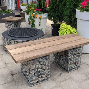 Banc de gabion de 48 po
